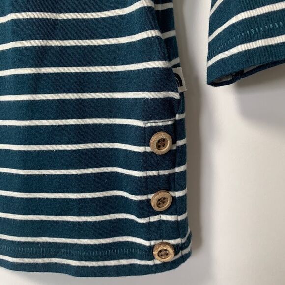 The North Face Teal Striped Top Size Small - Picture 2 of 10